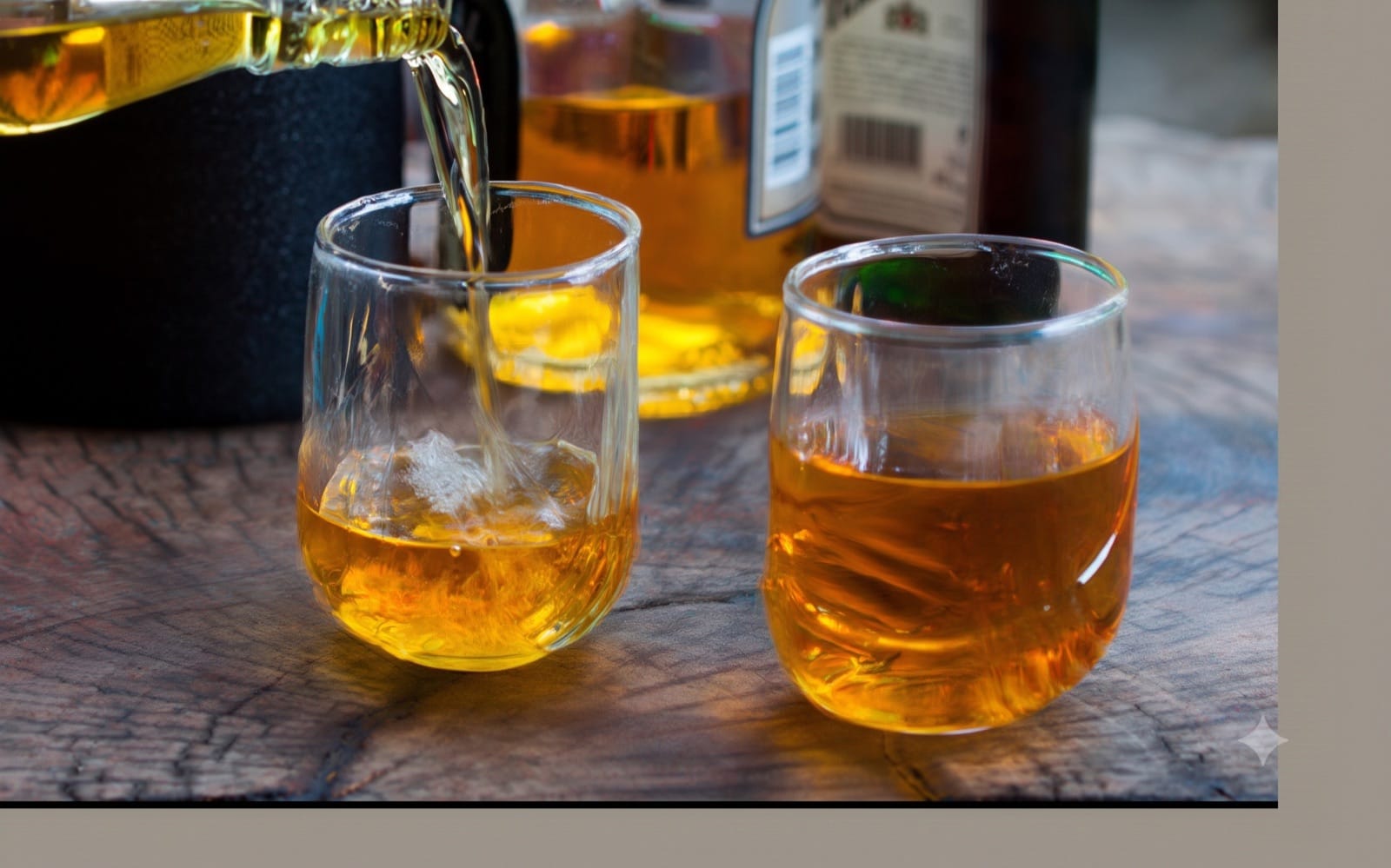 Rum tasting glasses at Old Road Rum Co.