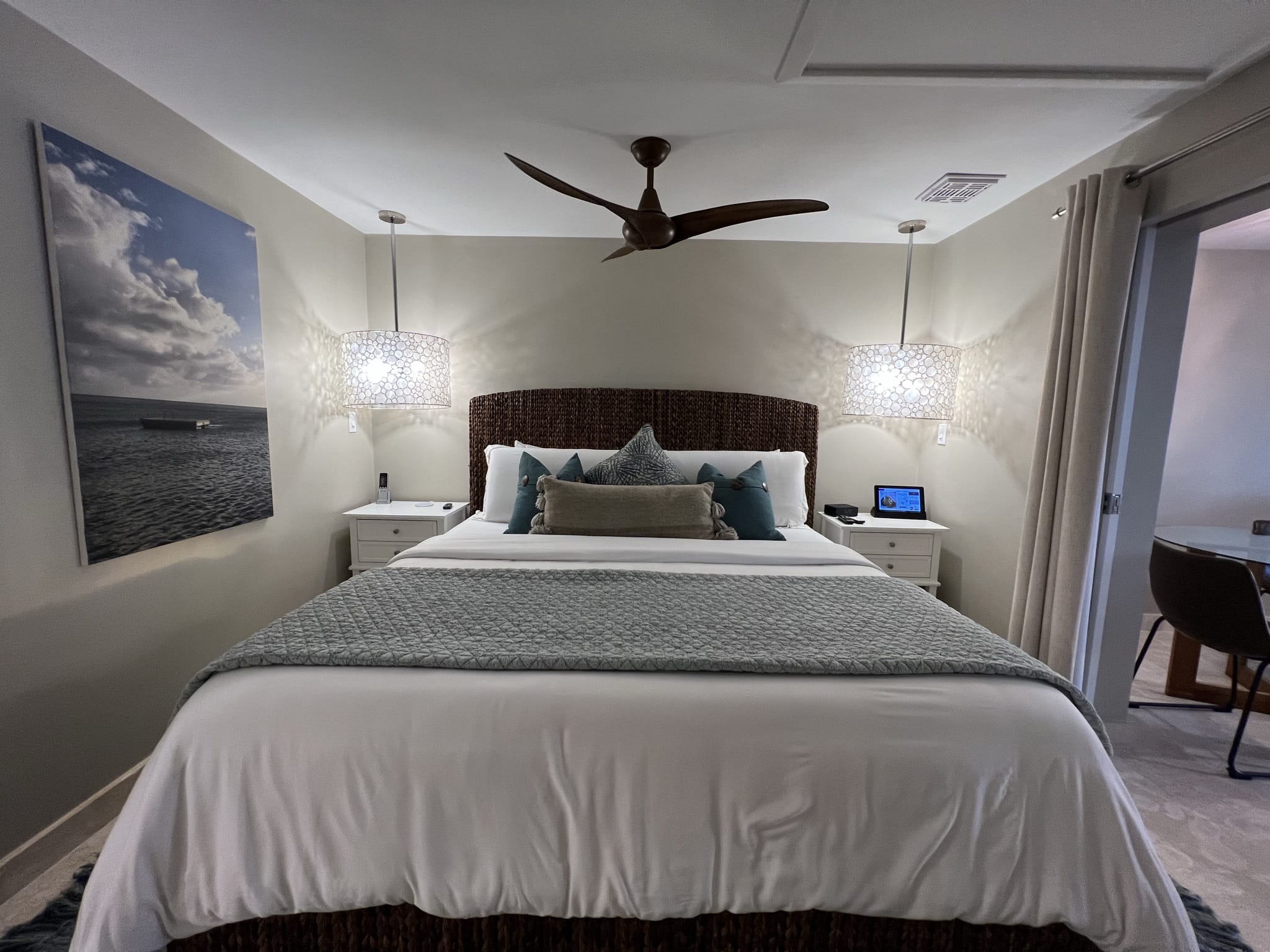King bed in the Brimstone suite